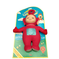 Teletubbies PO Soft Toy on Card  1996 Original Eyes Open & Shut BBC Ragdoll