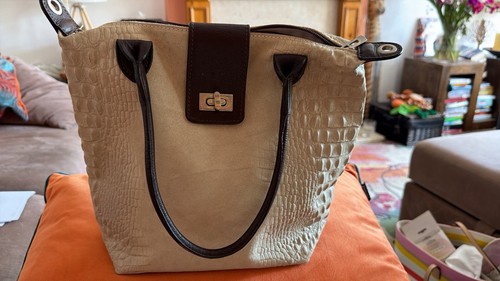 Vera pelle made - italy, beige