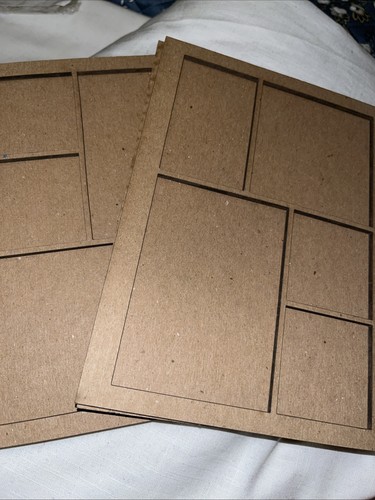 Laser cut display boards - cut, with