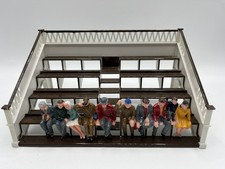 A SCALEXTRIC TRACKSIDE 1960's K705 SPECTATOR GRANDSTAND (BUILT KIT) WITH FIGURES