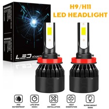 2x H11 LED Headlight Bulbs Conversion Kit 6000K For Lexus CT200H GX HS250H IS250