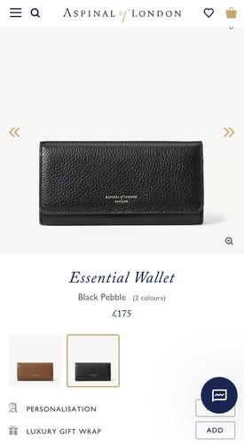 Aspinal london wallet black - aspinal,