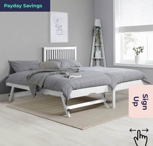 Trundle bed with single - with,