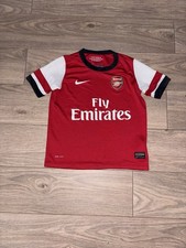Arsenal FC 2013 2014 Home T-Shirt | Nike Kit | Child Boys 7-8 Years Football Top