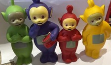 4x Full Set Teletubbies Vinyl Bath Figure Toys 6-8"