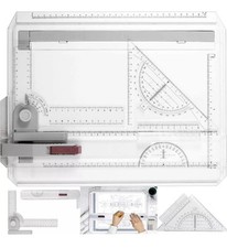 eSynic A4 Drawing Board Set A4 Multifunction Drafting Table Adjustable Measuring