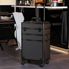 Black Makeup Trolley Case on