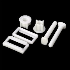 Bathroom Repair Tools White Toilet Seat Hinge Kit Screws Bolts Sliding Plates