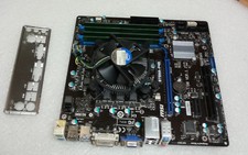 MSI B75MA-P45 G43 MS-7798 Motherboard Socket 1155 inc CPU i3 @ 3.3Ghz 8GB RAM #