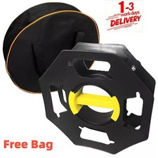 Cable Tidy Reel 25m Mains Hook Up Lead Wire Holder with Storage Bag Caravan Camp
