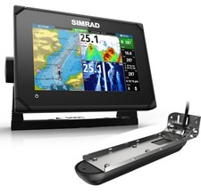 Simrad GO7 XSR 7 Inch Chart Plotter with Transom Mount 3-in-1 Transducer