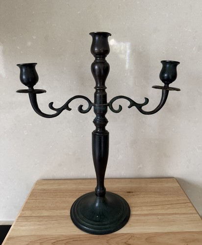 Rustic metal candelabra - rustic, ~