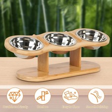 Adjustable Double Bowl Dog Cat