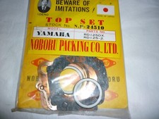 YAMAHA TOP END GASKET SET RD125 DX RD125 TWIN, 1975 - 1981, 2 STROKE AIR COOLED