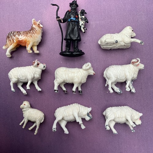 Vintage plastic toy sheep and - toy,