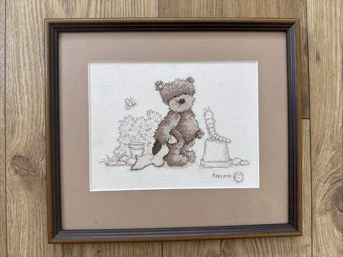 Framed vintage popcorn - vintage,
