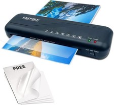 Thermal Laminator Machine Hot Cold Option Bubbles Wrinkles Free A4 5 Pouches NEW