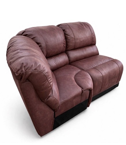 Bordeaux red leather corner - bordeaux,