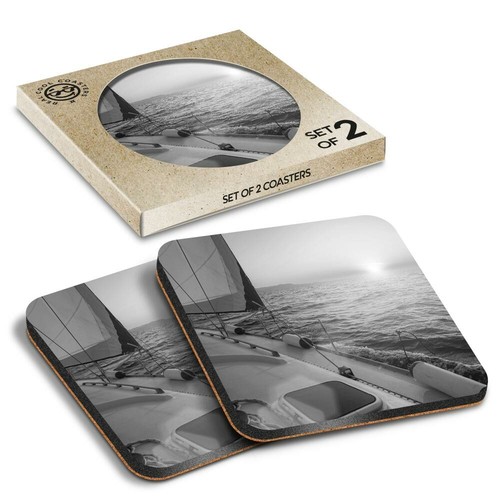 Boxed square coasters - boxed,