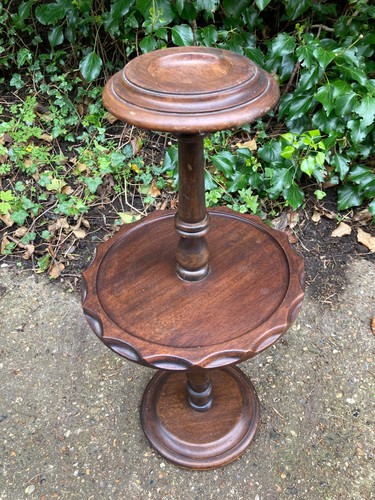 Vintage mahogany ashtray stand - ashtray,