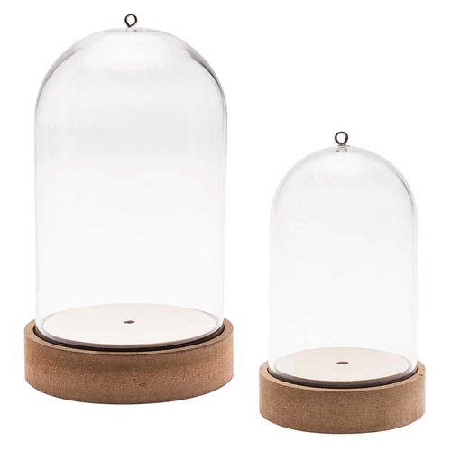 Plastic bell jar dome on - dome,