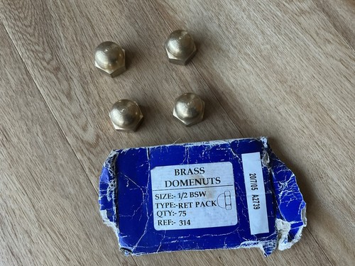 Whitworth bsw brass domed - whitworth, nuts