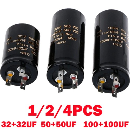 32+32uf,100+100uf,50+50uf,500V