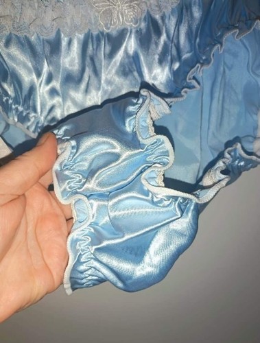 Women blue satin knickers - women’s,