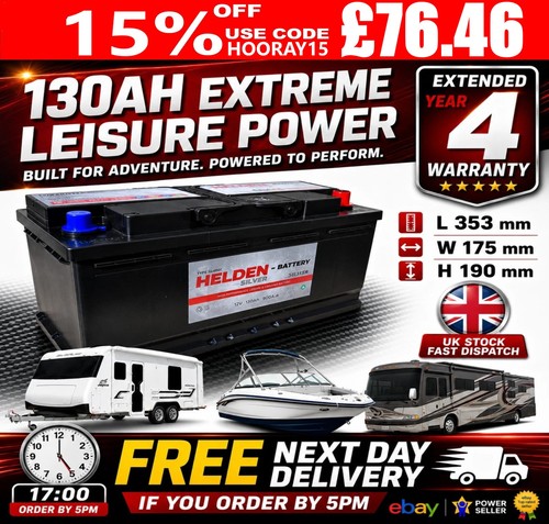12v 130ah 130 leisure - 130ah, ah