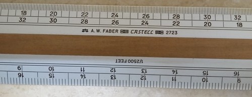 Ordnance scale ruler faber - ordnance,