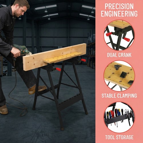 Foldable work bench wooden - foldable,