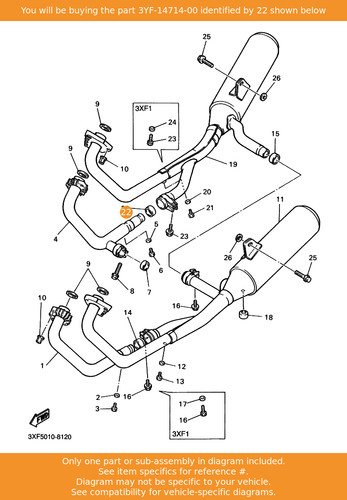 Yamaha gasket muffler - gasket,,
