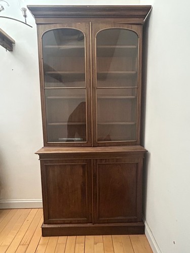 Victorian glazed mahogany - glazed,
