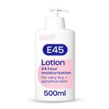E45 Moisturising Lotion 500 ml for Dry & Sensitive Skin - Long-Lasting Hydrat...