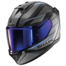 Shark D-Skwal 3 Sizler Matt Black Anth Blue Motorcycle Motorbike Bike Helmet