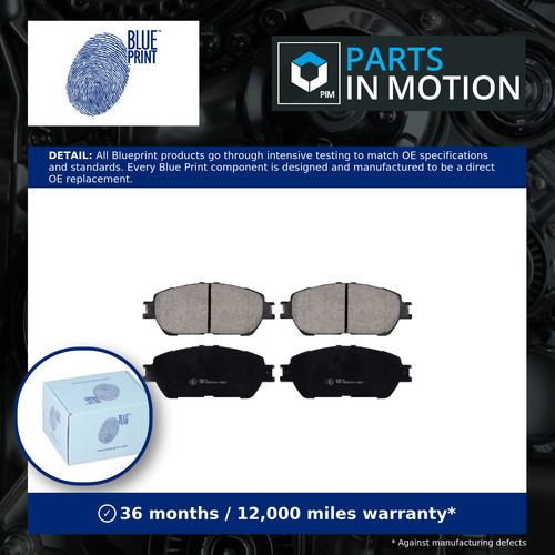 Brake pads set fits - fits, toyota