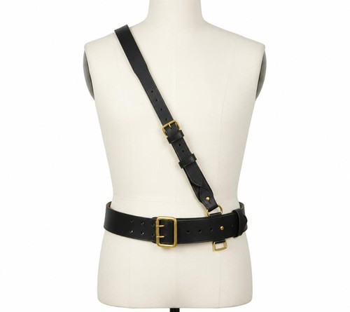 Sam browne belt black genuine - sam,