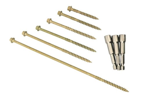 Hex head landscape - head, screws