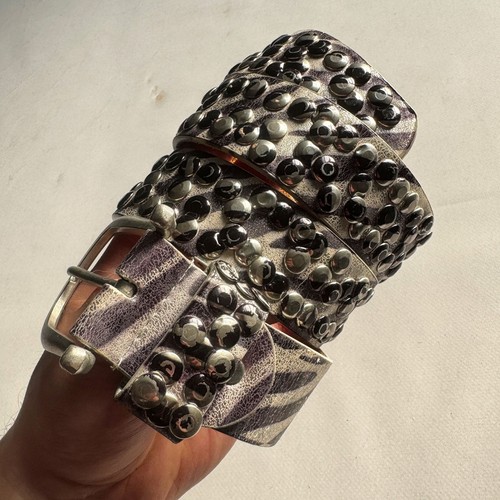 Vintage studded leather - vintage, belt