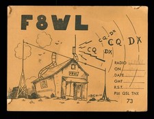 QSL Card Radio France F8WL