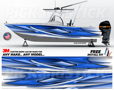 Abstract Fin Boat Wrap 3M Cast