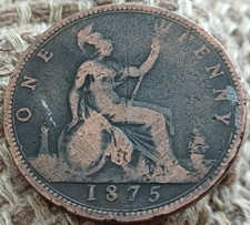 1875 VICTORIAN ONE PENNY