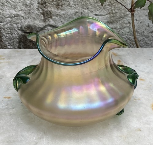 Art nouveau bohemian loetz - art,