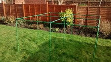 Vegetable and Fruit Cage Frame 200cm x 200cm Freestanding Plastic Coated Cane