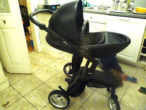 Mima xari black pram - mima,