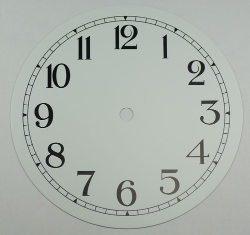 New white clock - white, inches