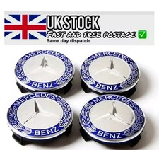 4 x Blue Mercedes Benz 75mm