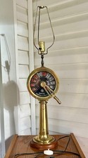 Rare J.W.Ray and Co. Antique Brass Ship's Telegraph (Liverpool) 31" Tall Lamp