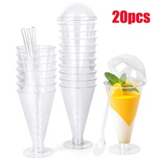 20Pcs Plastic Martini Glasses