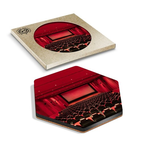 Hexagon coaster cinema - -,